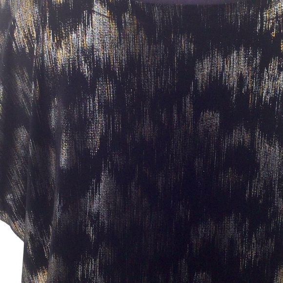 Lane Bryant Eloquent Size Black Silver and Gold Metallic Blouse - Picture 10 of 10